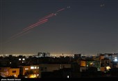 فعالیت پدافند هوایی علیه اهداف متخاصم در آسمان تهران