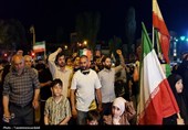 شادی مردم اردبیل پس از حملات موشکی به رژیم صهیونیستی