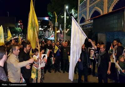 شادی مردم اردبیل پس از حملات موشکی به رژیم صهیونیستی