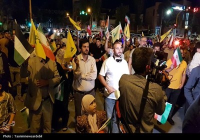 شادی مردم اردبیل پس از حملات موشکی به رژیم صهیونیستی