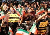 تجمع خودجوش مردم اصفهان در پشتیبانی از انتقام