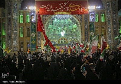 اجتماع حماسی غدیریان منتقم در مسجد جمکران
