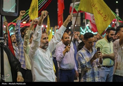 اجتماع حماسی غدیریان منتقم در مسجد جمکران