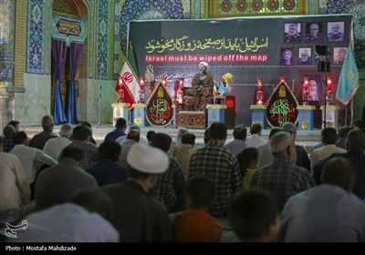 اجتماع حماسی غدیریان منتقم در مسجد جمکران