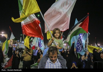 اجتماع حماسی غدیریان منتقم در مسجد جمکران