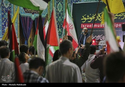 اجتماع حماسی غدیریان منتقم در مسجد جمکران