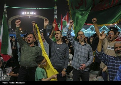 اجتماع حماسی غدیریان منتقم در مسجد جمکران