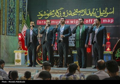 اجتماع حماسی غدیریان منتقم در مسجد جمکران