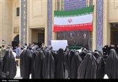 تجمع دانشجویان یزد در حمایت از نیروهای مسلح ایران