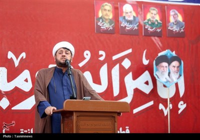 اجتماع غدیریان منتقم در حرم بانوی کرامت