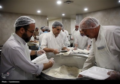 اطعام غدیر در حرم حضرت فاطمه معصومه (س)