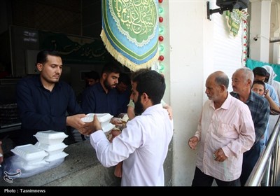 اطعام غدیر در حرم حضرت فاطمه معصومه (س)