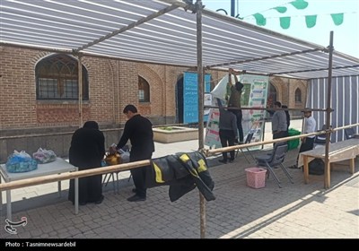 استقبال مردم اردبیل از راهپیمایی غدیر با شعار ایران؛ ذوالفقار علی(ع)