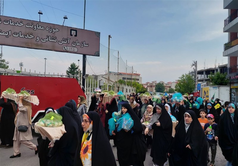 بانوان گیلانی؛ پیشگامان احیای آیین خنچه‌بران غدیر+فیلم