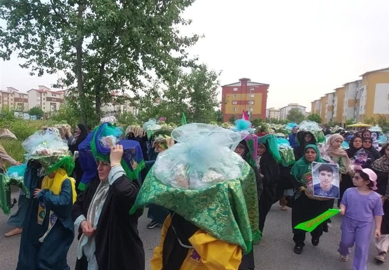 بانوان گیلانی؛ پیشگامان احیای آیین خنچه‌بران غدیر+فیلم