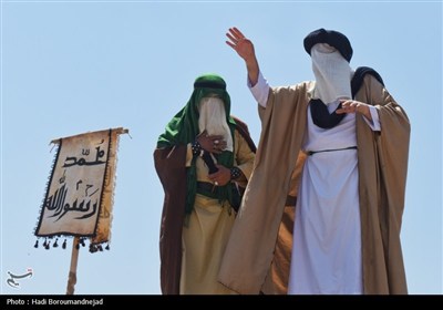 بازسازی واقعه تاریخی غدیر خم در شهرستان اهر