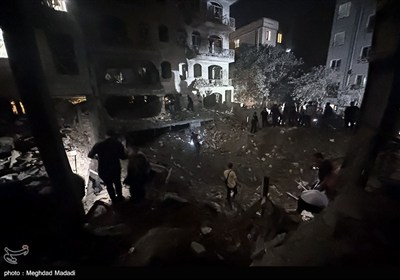 هجوم إرهابی إسرائیلی على حی نارمک فی طهران