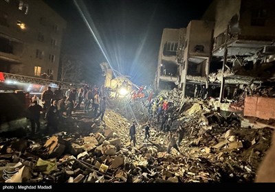 هجوم إرهابی إسرائیلی على حی نارمک فی طهران