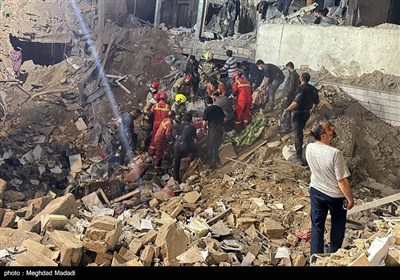 هجوم إرهابی إسرائیلی على حی نارمک فی طهران
