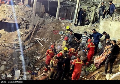 هجوم إرهابی إسرائیلی على حی نارمک فی طهران