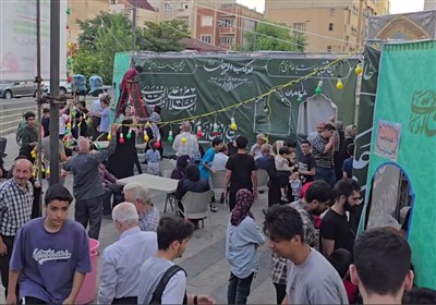 مواکب علوی تبریز پای کار مراسم بزرگ "ایران ذوالفقار علی "