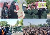 دزفول در سوگ قهرمان وطن؛تشییع باشکوه شهیدحسینوند