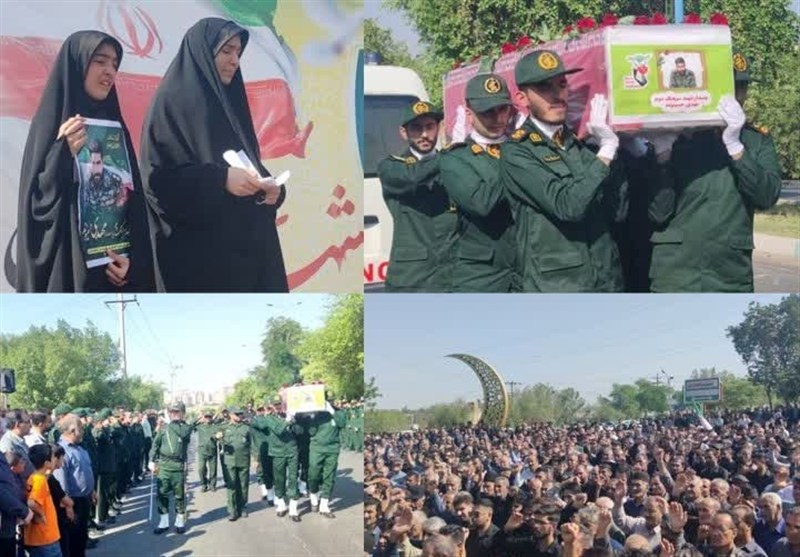 دزفول در سوگ قهرمان وطن؛تشییع باشکوه شهیدحسینوند