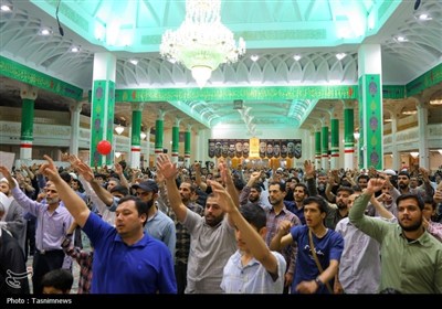 محفل شام عید غدیر در حرم حضرت معصومه(س)