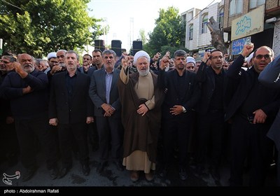 مراسم تشییع پیکر 6 شهید حمله رژیم صهیونیستی به اسدآباد -همدان