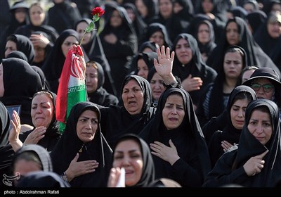 مراسم تشییع پیکر 6 شهید حمله رژیم صهیونیستی به اسدآباد -همدان