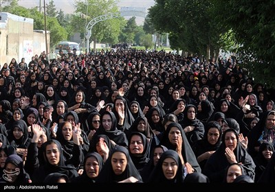 مراسم تشییع پیکر 6 شهید حمله رژیم صهیونیستی به اسدآباد -همدان