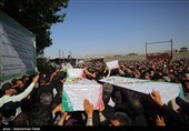 مراسم تشییع پیکر 6 شهید حمله رژیم صهیونیستی به اسدآباد -همدان