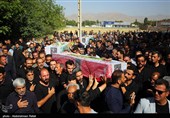 مراسم تشییع پیکر 6 شهید حمله رژیم صهیونیستی به اسدآباد -همدان