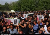 مراسم تشییع پیکر 6 شهید حمله رژیم صهیونیستی به اسدآباد -همدان