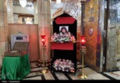 خطبهخوانی خدام حرم قم بهیاد خادمه شهید درحمله اسرائیل+ عکس