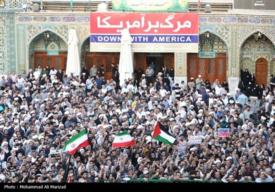 تشییع پیکر مطهر شهدای حمله رژیم صهیونیستی در قم