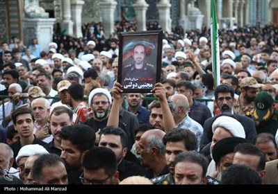 تشییع پیکر مطهر شهدای حمله رژیم صهیونیستی در قم
