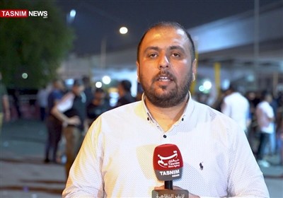 تظاهرة حاشدة فی بغداد تضامناً مع الجمهوریة الإسلامیة الإیرانیة فی مواجهة الکیان الصهیونی