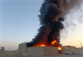 آتش‌سوزی در محل دپوی ‌ضایعات/ کاشانی‌ها نگران نباشند