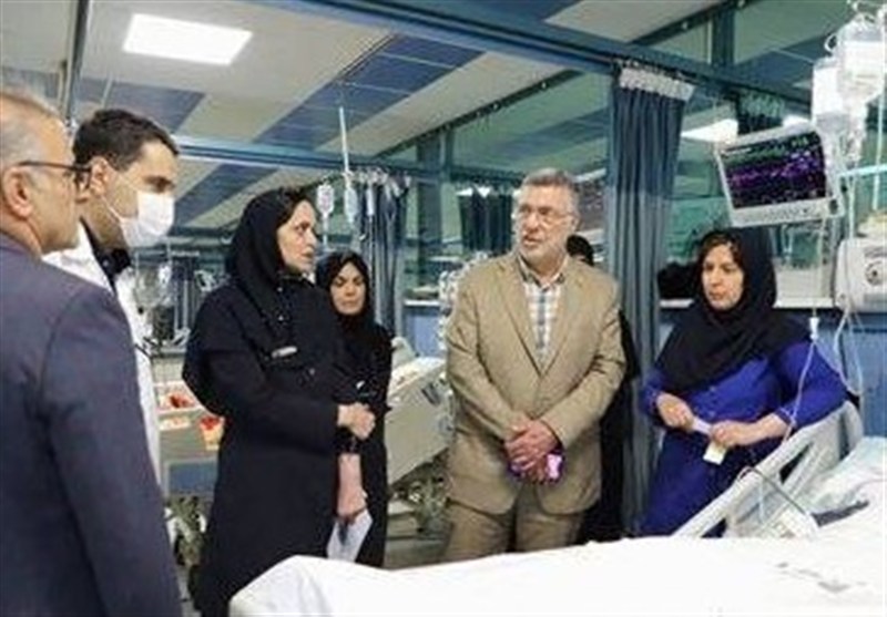 عیادت وزیر بهداشت از مجروحان حمله رژیم صهیونیستی در تهران