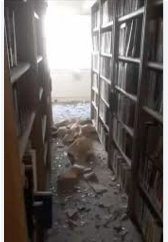 نگاهی به کتابخانه وزارت خارجه پس از حمله صیهونیست‌ها