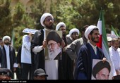 تجمع حوزه علمیه قم در محکومیت رژیم صهیونیستی و حمایت از نیروهای مسلح