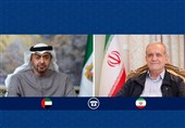 پزشکیان در گفتگو با بن‌زاید:با این رویه منطقه آرامش نمی‌بیند