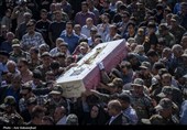 تشییع پیکر شهید سید مهدی موسوی در خرم‌آباد