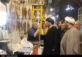 حضور آیتالله دربازار اردبیل به روایت تصویر