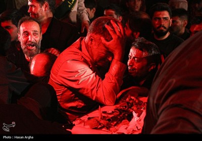 مراسم وداع باپیکر شهدای پدافند استان زنجان