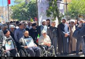 حضور پرشور زنجانیها در تشییع شهدای حمله اسرائیل به زنجان