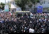 تشییع پیکر شهدای حملات رژیم صهیونیستی به زنجان