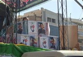 خوزستان در سوگ قهرمان وطن؛ وداع باشکوه با شهدا