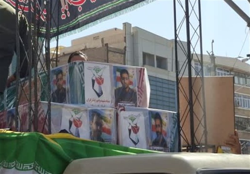 خوزستان در سوگ قهرمان وطن؛ وداع باشکوه با شهدا